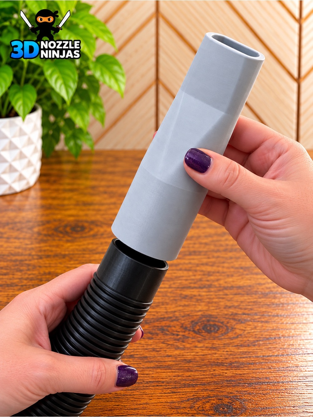 3D Handcrafted Designed Universal Vacuum Nozzle Flat Crevice Tool Attachment